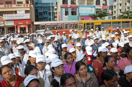 Large number of devotees